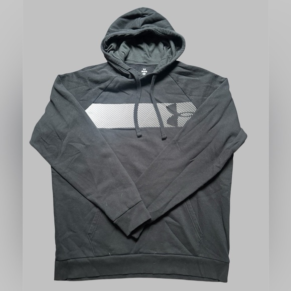 UNDER ARMOUR Black/White Casual Drawstring Hoodie | Men’s Size XL - Picture 1 of 4